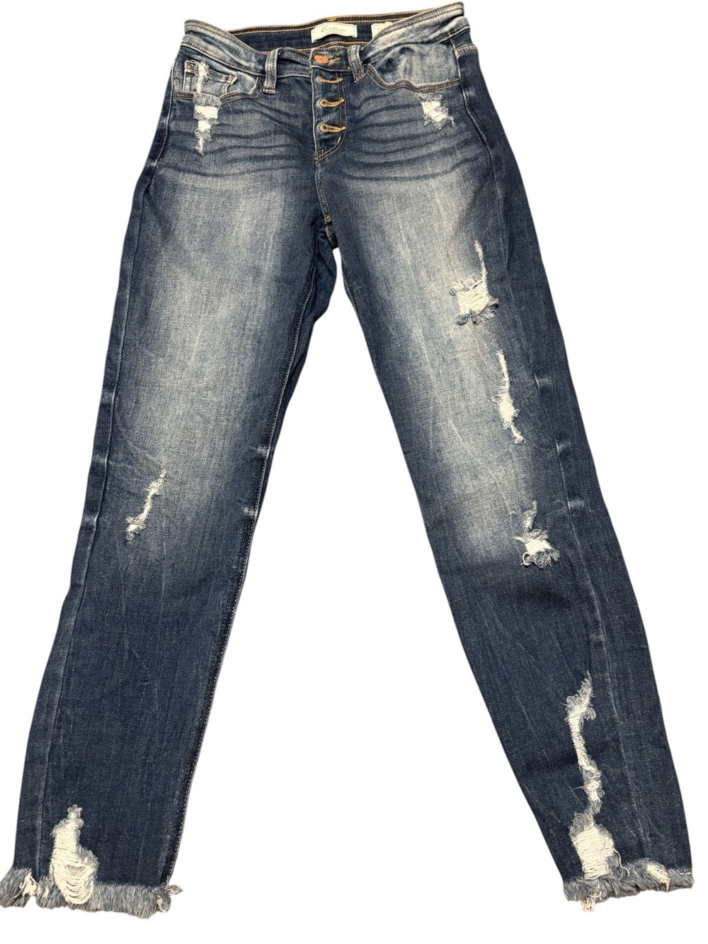 KanCan Jeans Women’s Sz 27 Mid Rise Skinny Ankle Denim